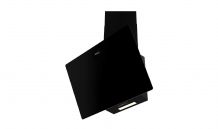 Hotte décorative murale 90CM NOIR + BANDE INOX 3V 190W INFINITY
