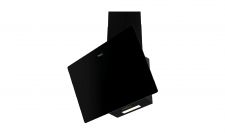 Hotte décorative murale 90CM NOIR + BANDE INOX 3V 190W INFINITY
