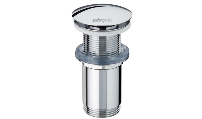 Bonde de lavabo Quick-Clac ronde chromé
