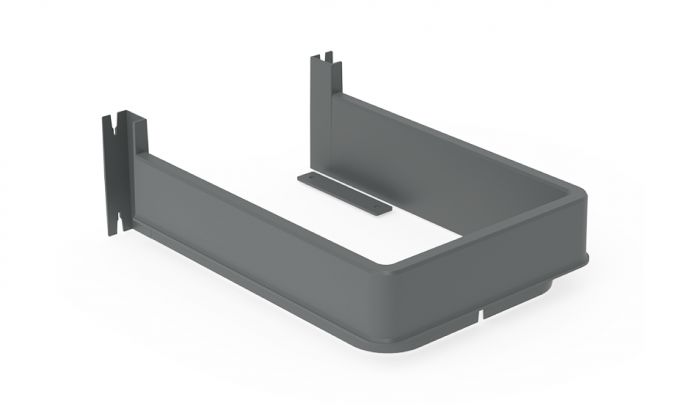 PIECE EN U GRIS ANTRACITE